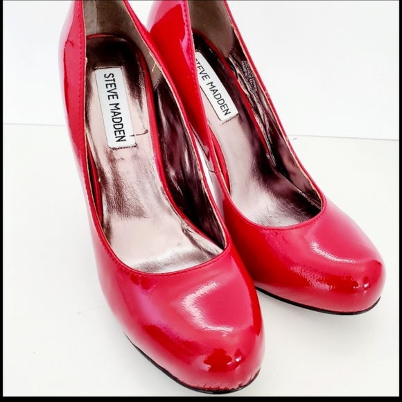 Steve Madden Red Heels ~ Sz 6! Gorgeous! - Picture 5 of 5